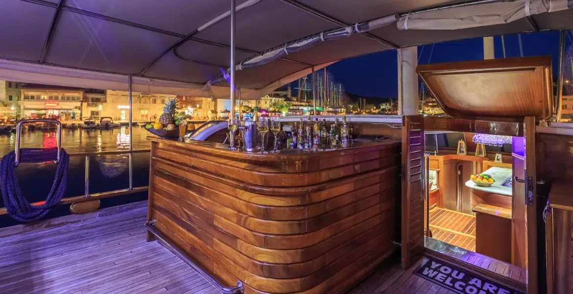 Gulet Allure Bar Area