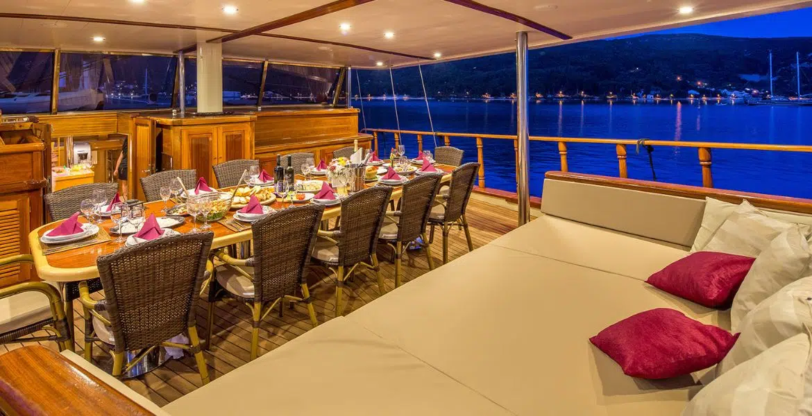 Gulet Morning Star Outside Dining