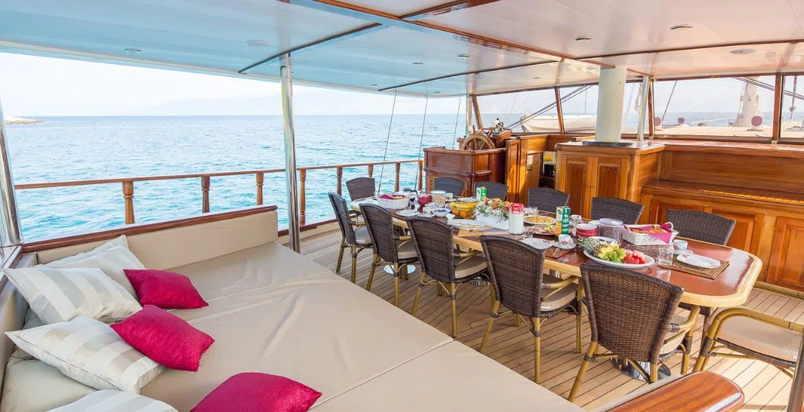 Gulet Morning Star Outside Seating
