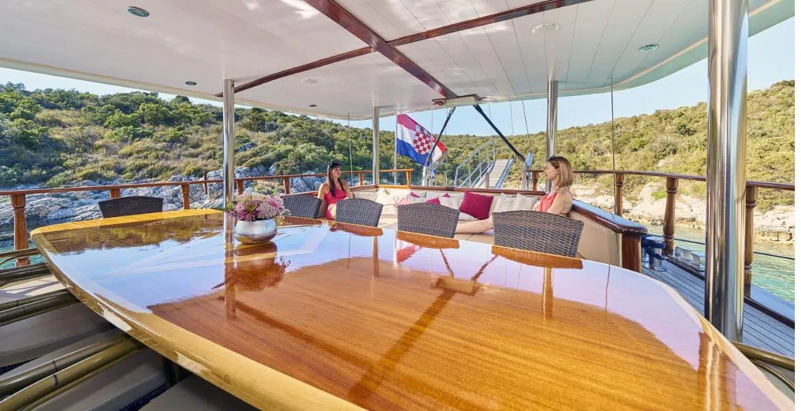 Gulet Morning Star Outside Seating