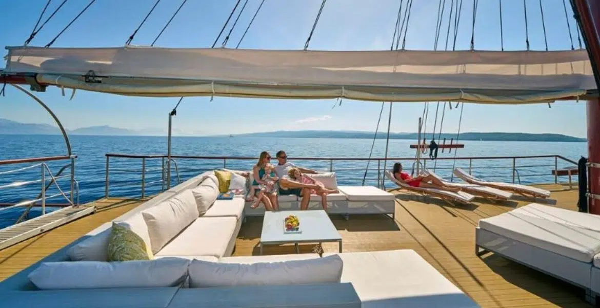 Gulet Romanca Outdoor Seating
