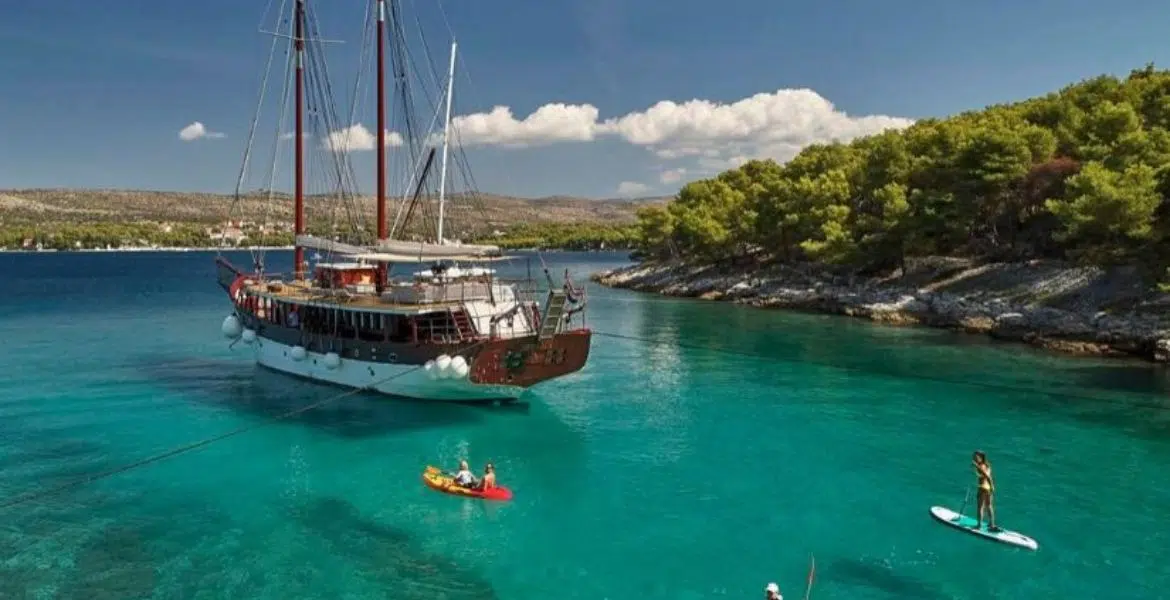 Gulet Romanca at Anchor