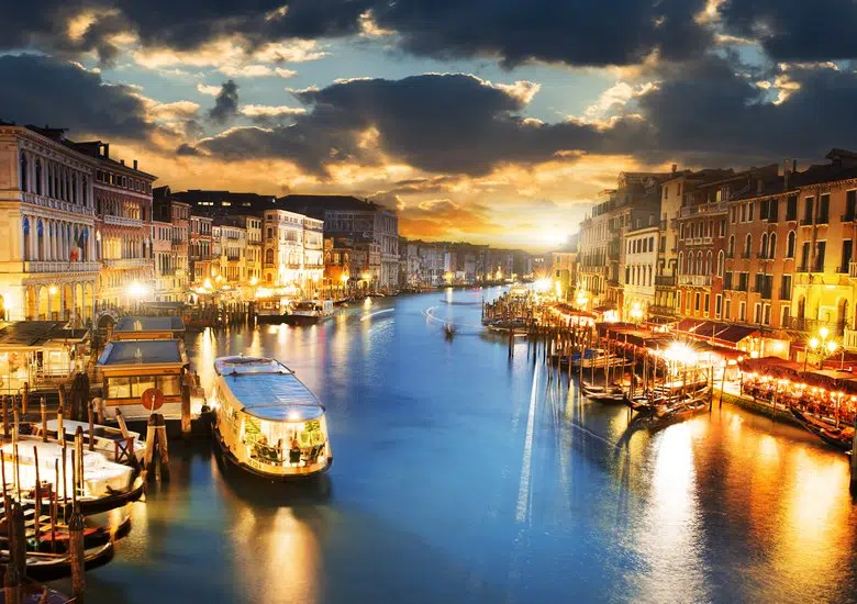 Grand Canal at night, Venice
