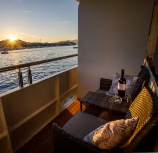 Croatia ships with private balconies