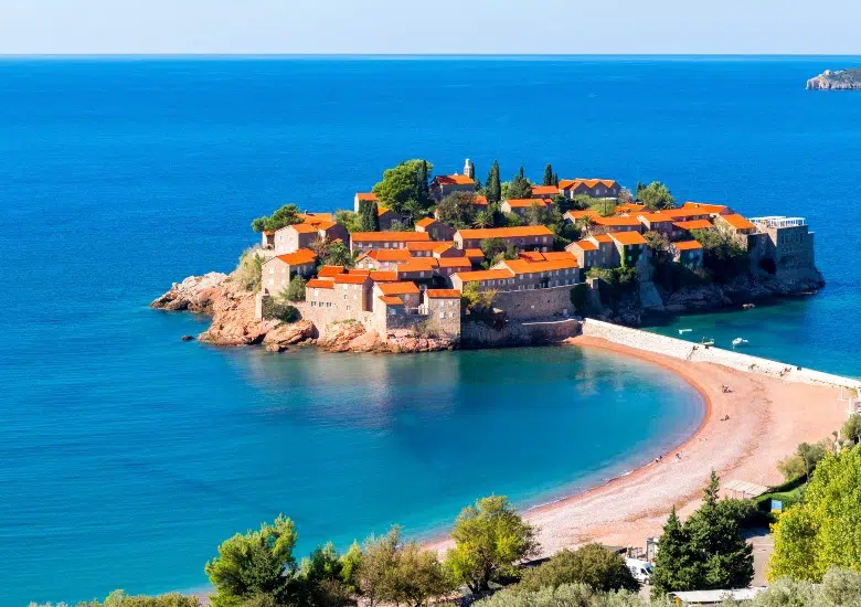 Relax on the beach in the Budva Riviera left image