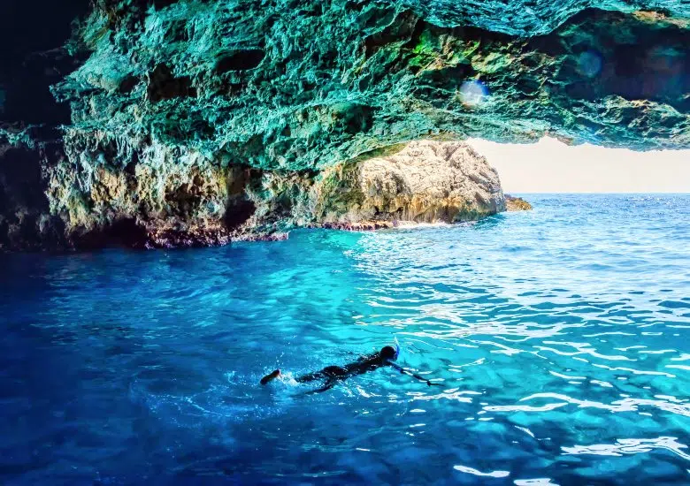 Swim in the Blue Grotto right image
