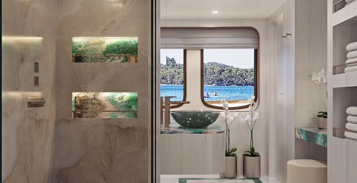Maia Yacht Master Cabin Bathroom