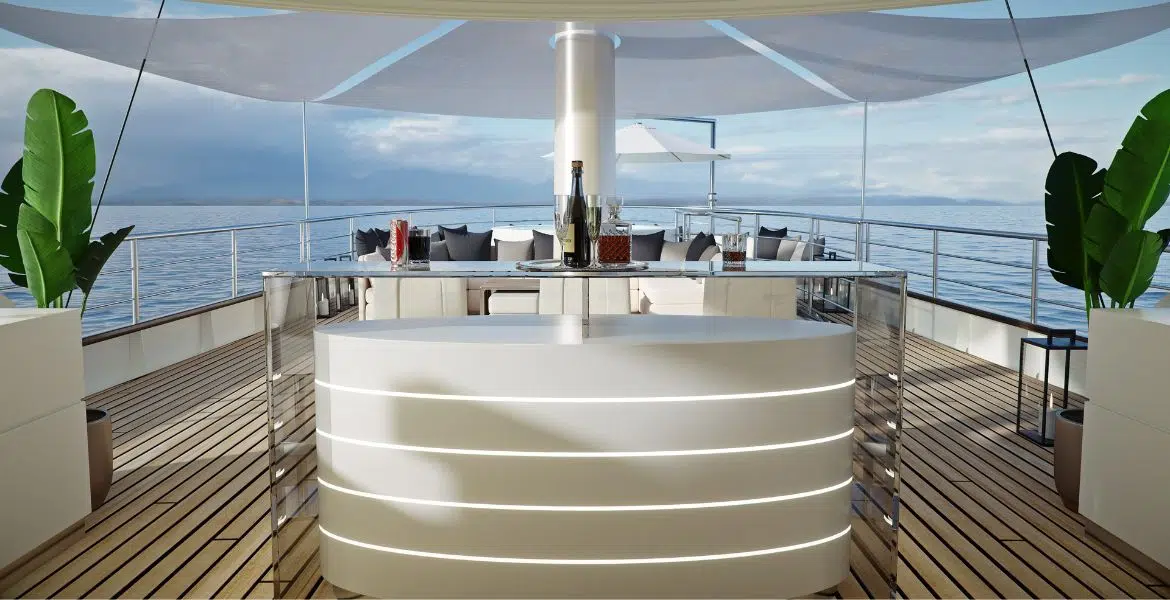 Maia Yacht Outdoor Bar