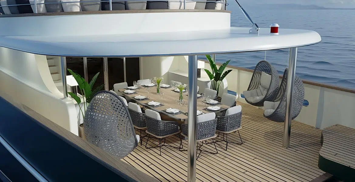 Maia Yacht Outdoor Dining