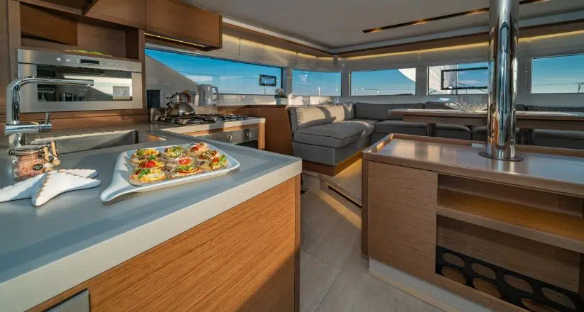 Lagoon 50F Captain Morgan Kitchen