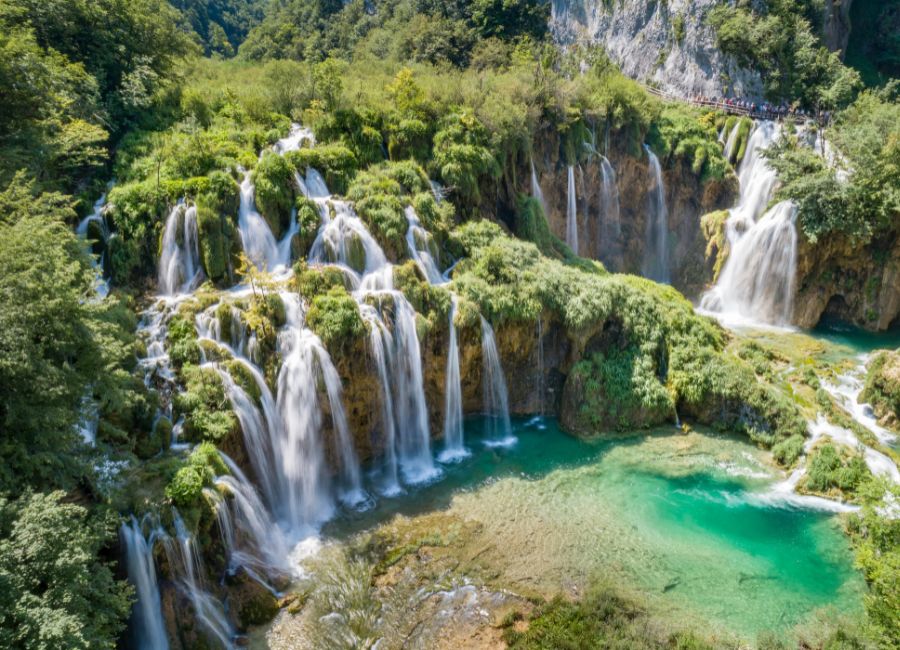 Plitvice Lakes, waterfall