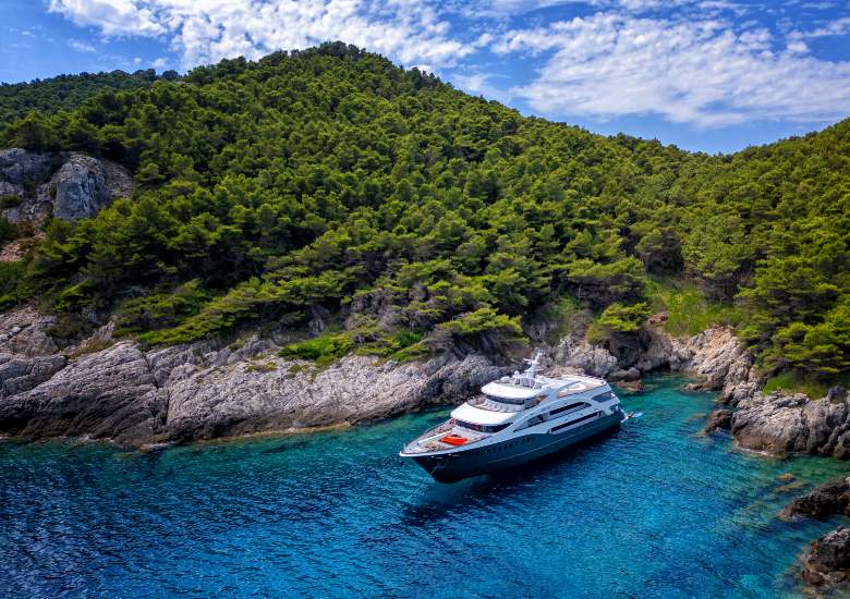 View of Aretis in a secluded bay